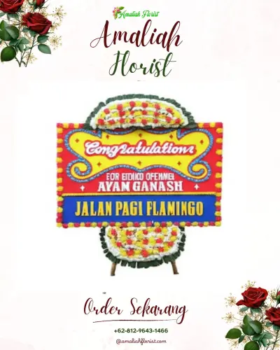 Bunga Papan Congratulation di Nyamat
